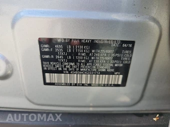2016 Subaru Outback 2.5i Premium – miniatura 14