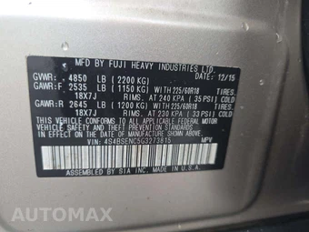 2016 Subaru Outback 3.6R Limited – miniatura 5