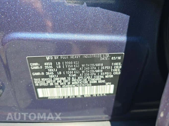 2016 Subaru Outback 3.6R Limited – miniatura 5