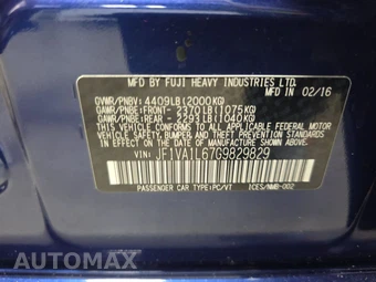 2016 Subaru WRX Limited - miniatura 14