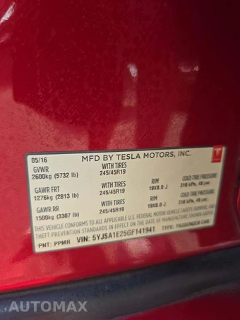 2016 Tesla Model S 70D – miniatura 5