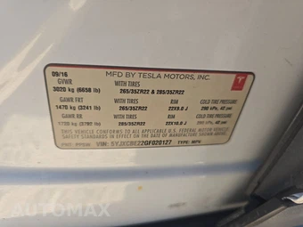 2016 Tesla Model X 90D – miniatura 15