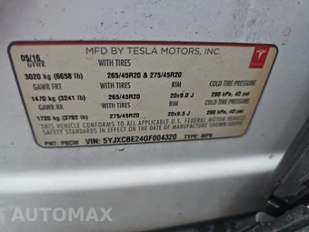 2016 Tesla Model X 90D - miniatura 15