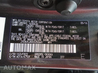 2016 Toyota 4Runner SR5 – miniatura 92