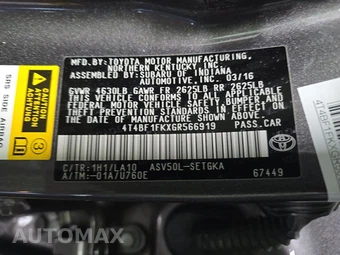 2016 Toyota Camry XLE - miniatura 15