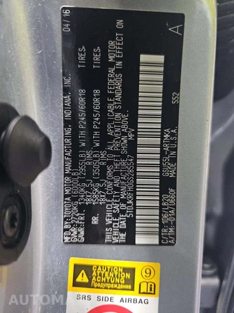 2016 Toyota Highlander XLE – miniatura 5