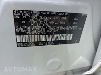 2016 Toyota RAV4 Limited - miniatura 2