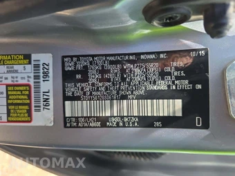 2016 Toyota Sequoia Platinum – miniatura 5