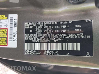 2016 Toyota Sequoia SR5 – miniatura 2