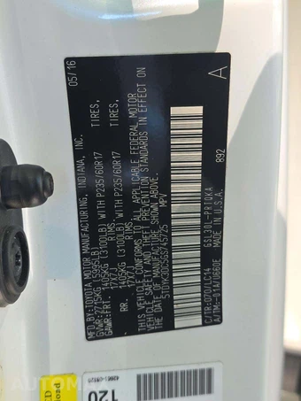 2016 Toyota Sienna XLE 8-Passenger 119.3" WB - miniatura 5