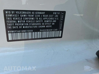 2016 Volkswagen e-Golf SE Hatchback – miniatura 5