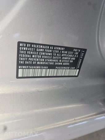 2016 Volkswagen e-Golf SE Hatchback – miniatura 14
