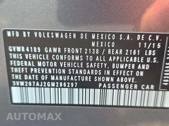 2016 Volkswagen Jetta S - miniatura 2