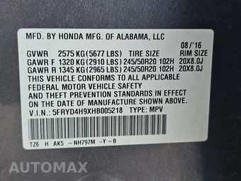 2017 Acura MDX w/Advance & Entertainment Pkgs - miniatura 15