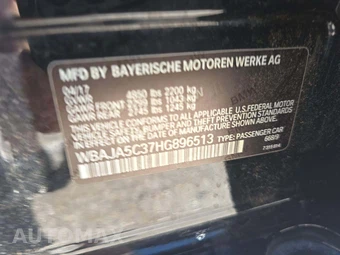 2017 BMW 5 Series Sedan 530i - miniatura 5