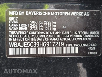 2017 BMW 5 Series Sedan 540i M SPORT LINE - miniatura 14