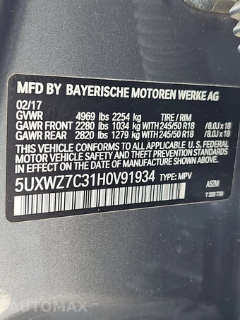 2017 BMW X3 Sports Activity Vehicle sDrive28i – miniatura 14