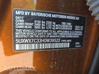 2017 BMW X3 Sports Activity Vehicle xDrive35i - miniatura 5