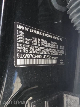 2017 BMW X3 Sports Activity Vehicle xDrive35i - miniatura 14