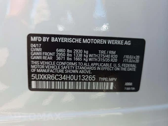 2017 BMW X5 Sports Activity Vehicle xDrive50i M SPORT LINE - miniatura 5