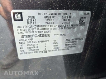 2017 Cadillac XT5 Luxury 1SD – miniatura 2