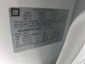 2017 Chevrolet Colorado WT Crew Cab Medium Bed 2WT – miniatura 11