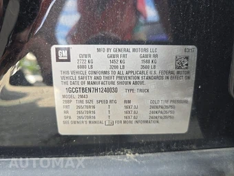 2017 Chevrolet Colorado WT Crew Cab Medium Bed 4WT - miniatura 14