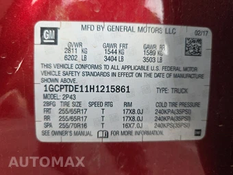 2017 Chevrolet Colorado Z71 Crew Cab Medium Bed 4Z7 - miniatura 14