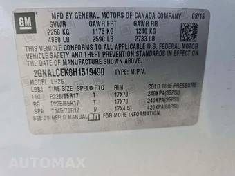 2017 Chevrolet Equinox LT 1LT – miniatura 5