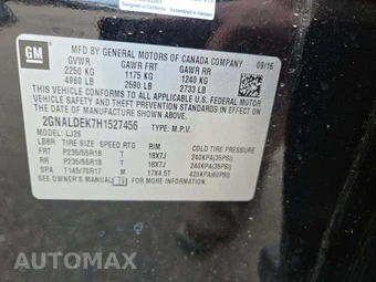 2017 Chevrolet Equinox Premier 1LZ - miniatura 2