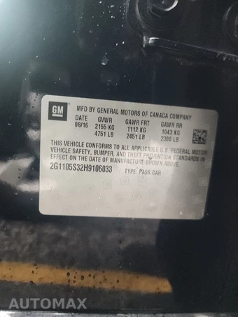 2017 Chevrolet Impala LT 1LT – miniatura 14