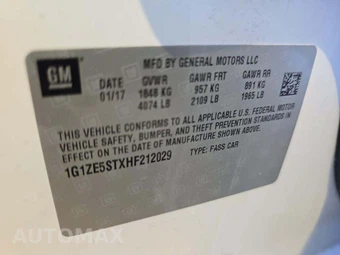 2017 Chevrolet Malibu LT 1LT – miniatura 5