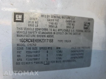 2017 Chevrolet Silverado 1500 WT Extended Cab Medium Bed 1WT – miniatura 14