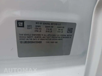 2017 Chevrolet Sonic LS Sedan 1SB – miniatura 2