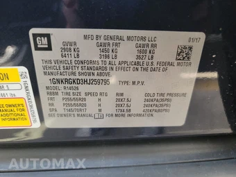 2017 Chevrolet Traverse LT 1LT – miniatura 15