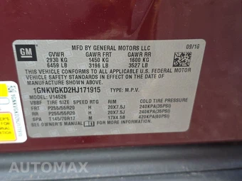2017 Chevrolet Traverse LT 1LT - miniatura 14