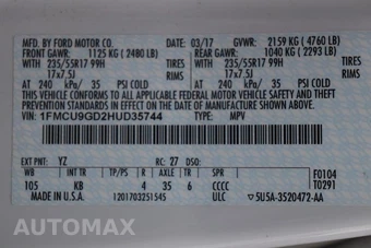 2017 Ford Escape SE – miniatura 8