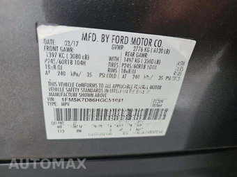 2017 Ford Explorer XLT - miniatura 5