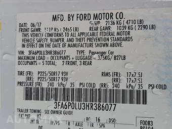 2017 Ford Fusion Hybrid SE - miniatura 14