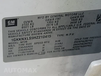 2017 GMC Acadia Denali 5SA – miniatura 15