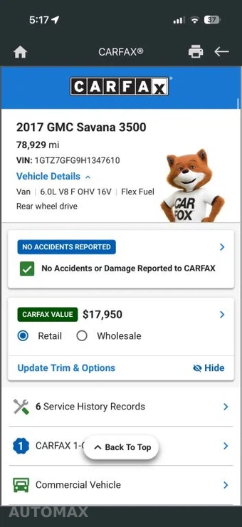 2017 GMC Savana 3500 Cargo Van 1WT 135.0" WB - miniatura 17