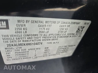 2017 GMC Terrain SLE-1 3SA – miniatura 14