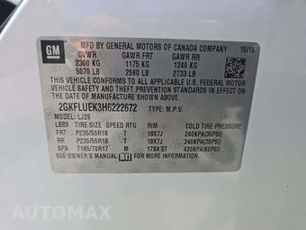 2017 GMC Terrain SLT 4SA – miniatura 5