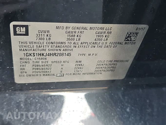 2017 GMC Yukon Denali XL 5SA - miniatura 15