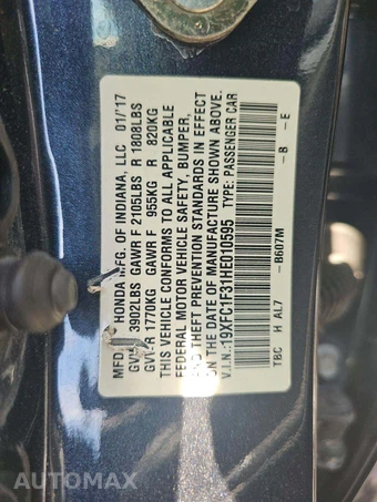 2017 Honda Civic Sedan EX-T - miniatura 5