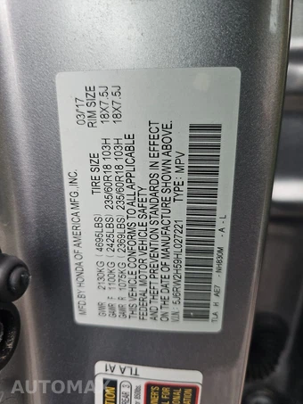 2017 Honda CR-V EX - miniatura 21