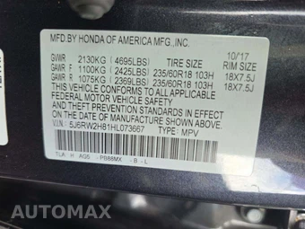 2017 Honda CR-V EX-L - miniatura 5
