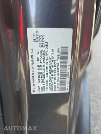2017 Honda Odyssey SE 118.1" WB - miniatura 5