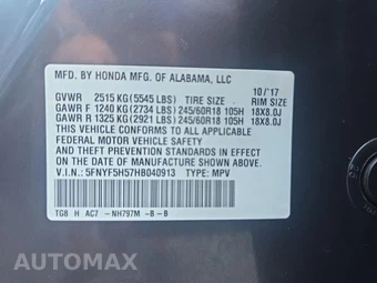 2017 Honda Pilot EX-L - miniatura 19