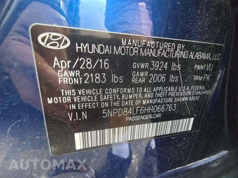 2017 Hyundai Elantra SE Sedan – miniatura 5